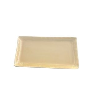 Rectangular Cream Ceramic Cheese Platter